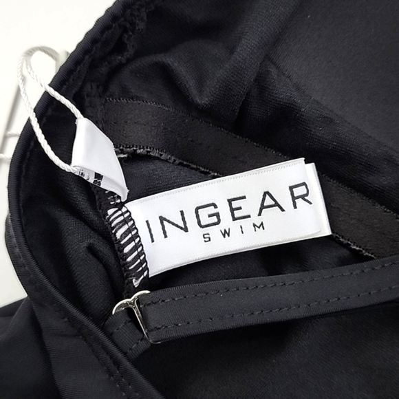 INGEAR SWIM Women's Black One Piece Swimsuit V Neck Convertible Straps Size M - Picture 8 of 15